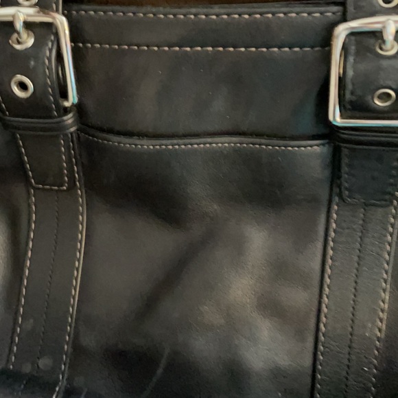 Coach Black Leather Tote - Picture 10 of 10